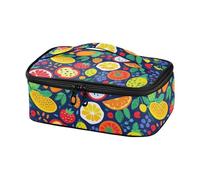 Borsa termica per il pranzo con frutta colorata tropicale isolata borsa per il pranzo per adulti mini dispositivo di raffreddamento termico per pasto Tote
