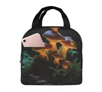 Borsa termica per il pranzo, con funghi al buio, per donne e uomini, a prova di perdite, borsa termica per il pranzo, borsa per il pranzo per il lavoro e picnic