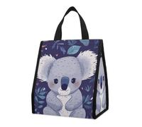 Borsa termica per il pranzo con koala, per donne e uomini, riutilizzabile, grande borsa termica a tenuta stagna, pieghevole, portatile, per lavoro, campeggio, picnic
