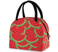 Borsa termica per il pranzo con motivo a cocomero rosso fresco, borsa termica multitasche riutilizzabile per donne e uomini, lavoro scolastico, picnic, viaggi all'aperto