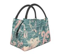 Borsa termica per il pranzo con note da sogno, per donne e uomini, riutilizzabile, a prova di perdite, borsa termica per il pranzo per ufficio e picnic