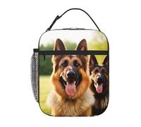 Borsa termica per il pranzo con pastore tedesco felice, borsa termica per il pranzo da donna e da uomo, borsa termica per picnic, lavoro
