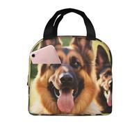 Borsa termica per il pranzo con pastore tedesco felice, per donne e uomini, a prova di perdite, borsa termica per il pranzo, per il lavoro e il picnic