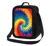 Borsa termica per il pranzo con puzzle colorato per autismo, borsa frigo morbida riutilizzabile con chiusura a zip per il pranzo di donne e uomini, ufficio, scuola, spiaggia, viaggi, picnic con tracol