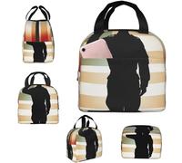 Borsa termica per il pranzo con soldato di ringraziamento che saluta la scatola del pranzo borsa per il pranzo per le donne borse per il pranzo riutilizzabili