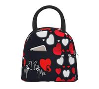 Borsa termica per il pranzo con stampa di buon San Valentino, portatile, a prova di perdite, riutilizzabile, per lavoro, scuola, picnic, ragazzi e ragazze