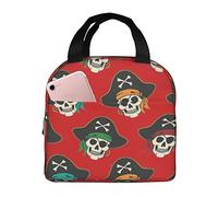 Borsa termica per il pranzo con stampa di Capitan dei pirati, per donne e uomini, borsa termica per il pranzo, riutilizzabile, per infermieri e insegnanti