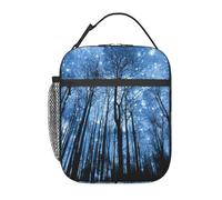 Borsa termica per il pranzo con stampa di cielo stellato, riutilizzabile, per lavoro, viaggi, picnic all'aperto, casual