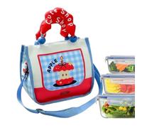 Borsa termica per il pranzo con stampa di frutta - Keep Cold Breakfast | Con manico mantiene freddo borse per il pranzo riutilizzabili per ufficio pendolarismo | Gite scolastiche picnic pranzo