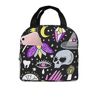 Borsa termica per il pranzo con stampa di stregoneria magica, motivo bohémien, per donne e uomini, borsa termica per il pranzo, riutilizzabile, per infermieri e insegnanti