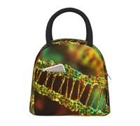 Borsa termica per il pranzo con stampa fotografica con catena DNA, alla moda, leggera, per scuola, picnic, escursionismo