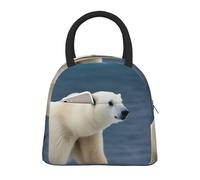 Borsa termica per il pranzo con stampa orso polare portatile a prova di perdite riutilizzabile Tote lavoro scuola picnic ragazzi ragazze