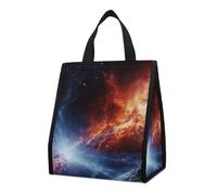 Borsa termica per il pranzo con stelle dello spazio esterno, per donne e uomini, borsa della spesa riutilizzabile, grande borsa termica a tenuta stagna, pieghevole, portatile, per lavoro, campeggio