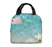 Borsa termica per il pranzo con stelle marine Hawaii Beach per donne e uomini, isolata in mare, a prova di perdite, borsa termica per pasti per lavoro, scuola, picnic, escursionismo