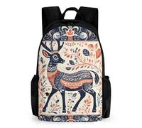 Borsa termica per il pranzo con tasca laterale, con simbolo di cervo bianco, borsa per il pranzo da donna