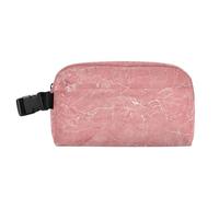 Borsa termica per il pranzo con tasche con cerniera, per bambini, mantiene il cibo caldo, borsa per il pranzo per lavoro, ufficio, marmo rosa, pietra vintage, bianco, vene sottili su tutta la