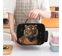 Borsa termica per il pranzo con Tiger And Paws per donne, grande capacità, a prova di perdite, con manici staccabili, borsa termica con mantenimento del freddo/caldo per 5 ore, per ufficio, picnic,