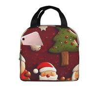 Borsa termica per il pranzo da donna, riutilizzabile, per ufficio, viaggio, termica, per il pranzo di buon Natale, a prova di perdite, borsa termica per uomo, grande capacità
