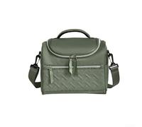 Borsa termica per il pranzo di grande capacità, con tracolla staccabile, design impermeabile, perfetta per l'uso quotidiano o gite nel fine settimana (verde)
