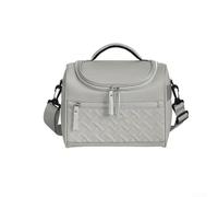 Borsa termica per il pranzo di grande capacità, con tracolla staccabile, design impermeabile, perfetta per l'uso quotidiano o gite nel fine settimana (grigio)