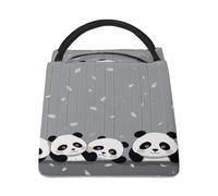 Borsa termica per il pranzo, divertente borsa per il pranzo con stampa di panda piccolo, borse per il pranzo, borsa per il pranzo per adulti, borsa per il pranzo portatile riutilizzabile