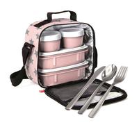 Borsa termica per il pranzo e set di posate Tatay Kit Urban Food. Stelle