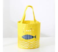 Borsa termica per il pranzo in tessuto Oxford, con struttura resistente e strato termico avanzato per una conservazione costante del calore o del freddo (giallo)