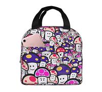 Borsa termica per il pranzo Kawaii Mushroom Baby Lunch Box riutilizzabile Cute Tote Lunch Box per adulti e bambini, borse termiche a tenuta stagna per il pranzo in ufficio, viaggi, scuola, picnic