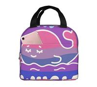 Borsa termica per il pranzo La bisessualità esiste Scatola per il pranzo Riutilizzabile Borsa per il pranzo carina per adulti e bambini, Borse per il pranzo più fresche a tenuta stagna Per lavoro Uf