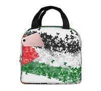 Borsa termica per il pranzo Palestina Libre Flag Lunch Box Riutilizzabile Cute Tote Lunch Box per adulti e bambini, borse termiche a tenuta stagna per il pranzo, ufficio, viaggi, scuola, picnic