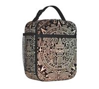Borsa termica per il pranzo per adulti, riutilizzabile, calendario Maya, fine del mondo, a prova di perdite, borsa termica di grande capacità, contenitore per il pranzo di grande capacità, borse per