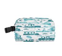 Borsa termica per il pranzo per bambini a prova di perdite Scatola per il pranzo da uomo mantiene il cibo caldo Borsa isolata per scuola/picnic Grifone treni Nuvola Bianco Ciano Bolsa para lonchera de