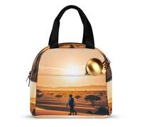 Borsa termica per il pranzo, per donne e uomini, 22 x 20 x 13 cm, borsa termica riutilizzabile, per il lavoro e il picnic
