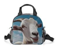 Borsa termica per il pranzo per donne e uomini, a forma di capra, a prova di perdite, riutilizzabile, isolata, portatile, per lavoro, ufficio, picnic