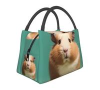 Borsa termica per il pranzo per donne e uomini, a prova di perdite, borsa termica per il pranzo con manico, piccola borsa termica per il pranzo, borsa termica per il pranzo, simpatica e strana criceto