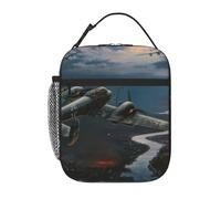 Borsa termica per il pranzo, per donne e uomini, aerei della guerra mondiale, borsa per il pranzo, borsa per il pranzo per il lavoro e picnic