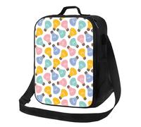 Borsa termica per il pranzo per donne e uomini, borsa termica per il pranzo per donne e uomini, cinghia colorata con lampadina ad alta capacità, borsa per il pranzo per lavoro con tracolla regolabile