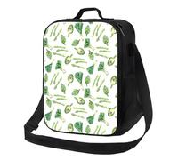 Borsa termica per il pranzo per donne e uomini, borsa termica per il pranzo per donne e uomini, cipolle verdi, cinturino per asparagi, borsa per il pranzo ad alta capacità, per lavoro, con tracolla