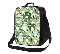 Borsa termica per il pranzo per donne e uomini, borsa termica per il pranzo per donne e uomini, con cinghia a rana timida ad alta capacità, borsa tote per il lavoro, con tracolla regolabile