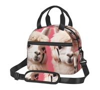 Borsa termica per il pranzo per donne e uomini, borsa termica riutilizzabile, alpaca per ascoltare musica, borsa per il pranzo per lavoro e picnic