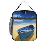 Borsa termica per il pranzo per donne e uomini, borsa termica riutilizzabile, borsa per il pranzo gialla, da spiaggia, barca, borsa per il pranzo per il lavoro