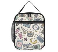 Borsa termica per il pranzo per donne e uomini, borsa termica riutilizzabile, borsa per il pranzo in stile cartone animato innocenza borsa per il pranzo per lavoro