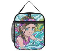 Borsa termica per il pranzo per donne e uomini, borsa termica riutilizzabile, borsa per il pranzo per fare il bagno nel fiume, borsa tote per il lavoro