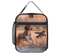 Borsa termica per il pranzo per donne e uomini, borsa termica riutilizzabile, borsa termica per cani che cattura fagiano borsa per il pranzo per il lavoro e picnic