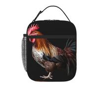 Borsa termica per il pranzo per donne e uomini, borsa termica riutilizzabile, borsa termica per il pranzo a forma di galletto, borsa tote per il lavoro e picnic