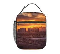 Borsa termica per il pranzo per donne e uomini, borsa termica riutilizzabile, borsa termica per il pranzo al tramonto di Las Vegas per il lavoro e picnic