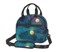 Borsa termica per il pranzo per donne e uomini, borsa termica riutilizzabile, borsa termica per il pranzo spaziale magico, borsa tote per il lavoro e picnic
