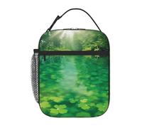 Borsa termica per il pranzo per donne e uomini, borsa termica riutilizzabile, borsa termica verde lago borsa per il pranzo per il lavoro e picnic