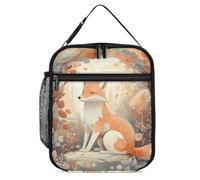 Borsa termica per il pranzo per donne e uomini, borsa termica riutilizzabile per il pranzo c'è una piccola borsa per il pranzo con volpe per il lavoro