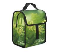Borsa termica per il pranzo per donne e uomini, con motivo vegetale, borsa tote per il lavoro